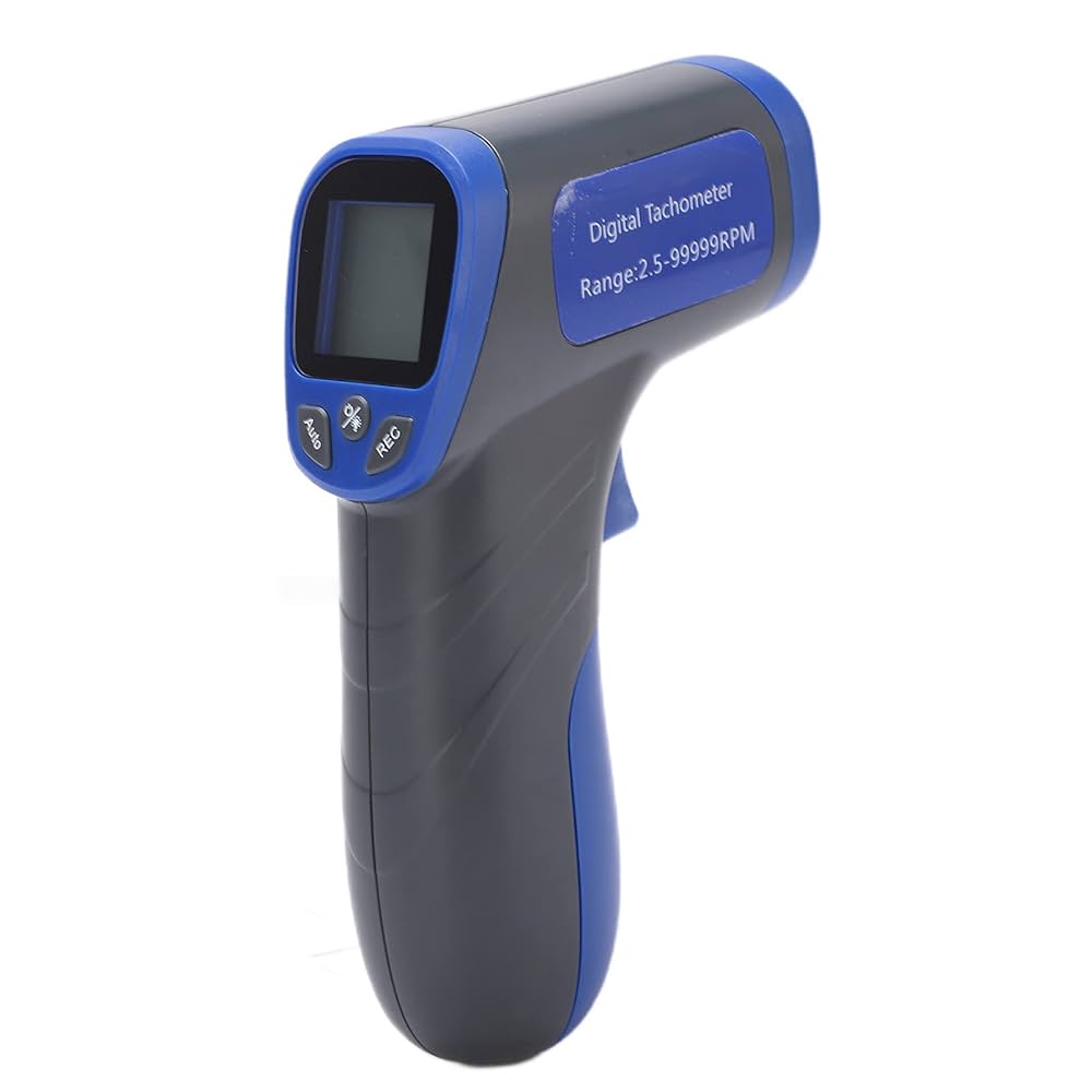 スピードガン Amazon | 回転数計 回転数ガン ABS Dt6685 非接触タコメーター